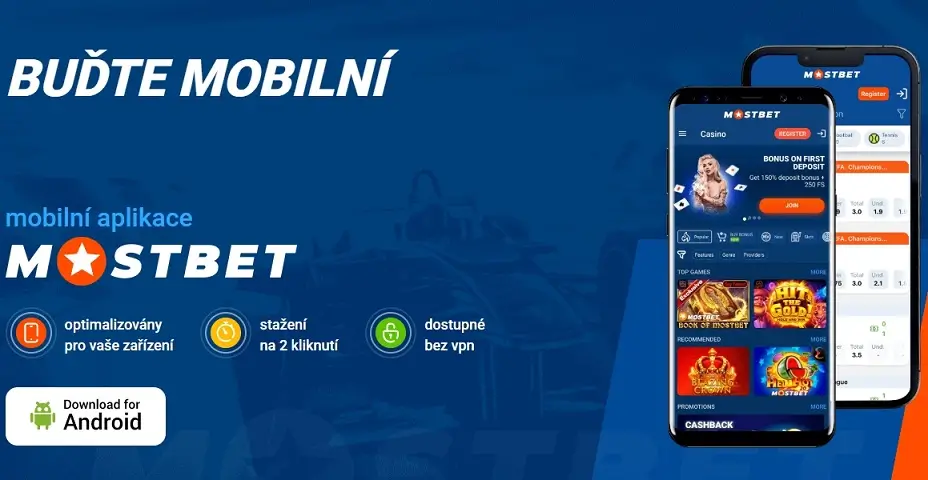 Aplikace Mostbet Casino pro Android